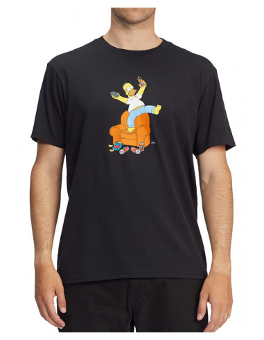 Billabong X The Simpsons Duff Homer Blck - Camiseta