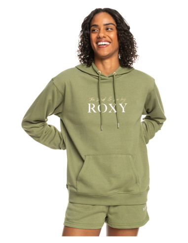 Roxy Surf Stoked Hoodie Terry Loden Green