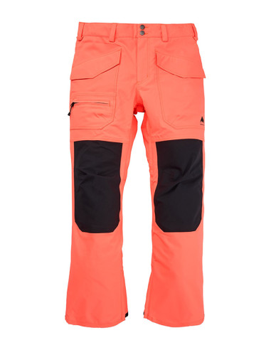 Burton Southside 2L Pants - Slim Fit Tetra Orange/True Black