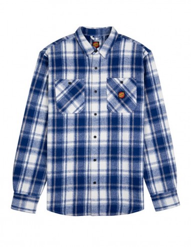 Santa Cruz Shirt L/S Apex Blue Check