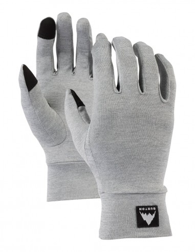 Burton Touchscreen Glove Liner Gray Heather