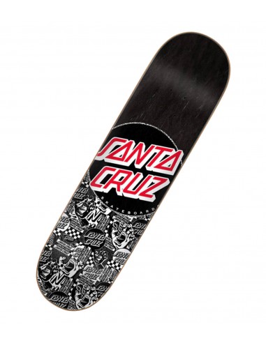 Santa Cruz Flier Collage Dot Deck Black 8.125 - Skate